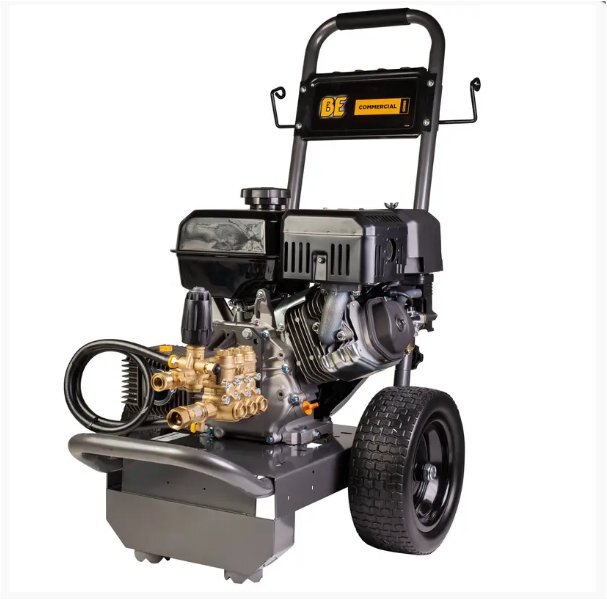 BE Power 4,000 PSI 4.0 GPM Gas Pressure Washer with Powerease 420 Engine and Comet Triplex Pump