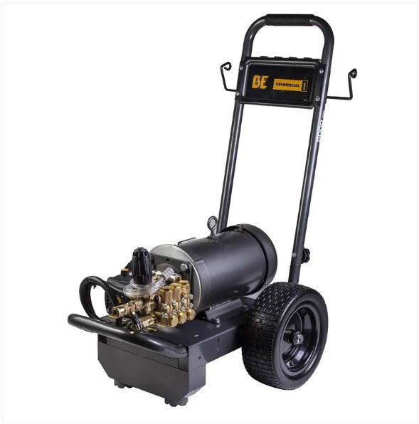 BE Power 2,000 PSI 3.5 GPM Electric Pressure Washer with Baldor Motor and AR Triplex Pump