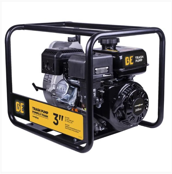 BE Power 3 Semi Trash Transfer Pump with Powerease 225 Engine