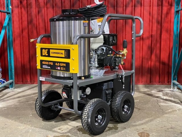 2021 BE Power Equipment Gas Hot Water Pressure Washer 4000PSI 4.0GPM