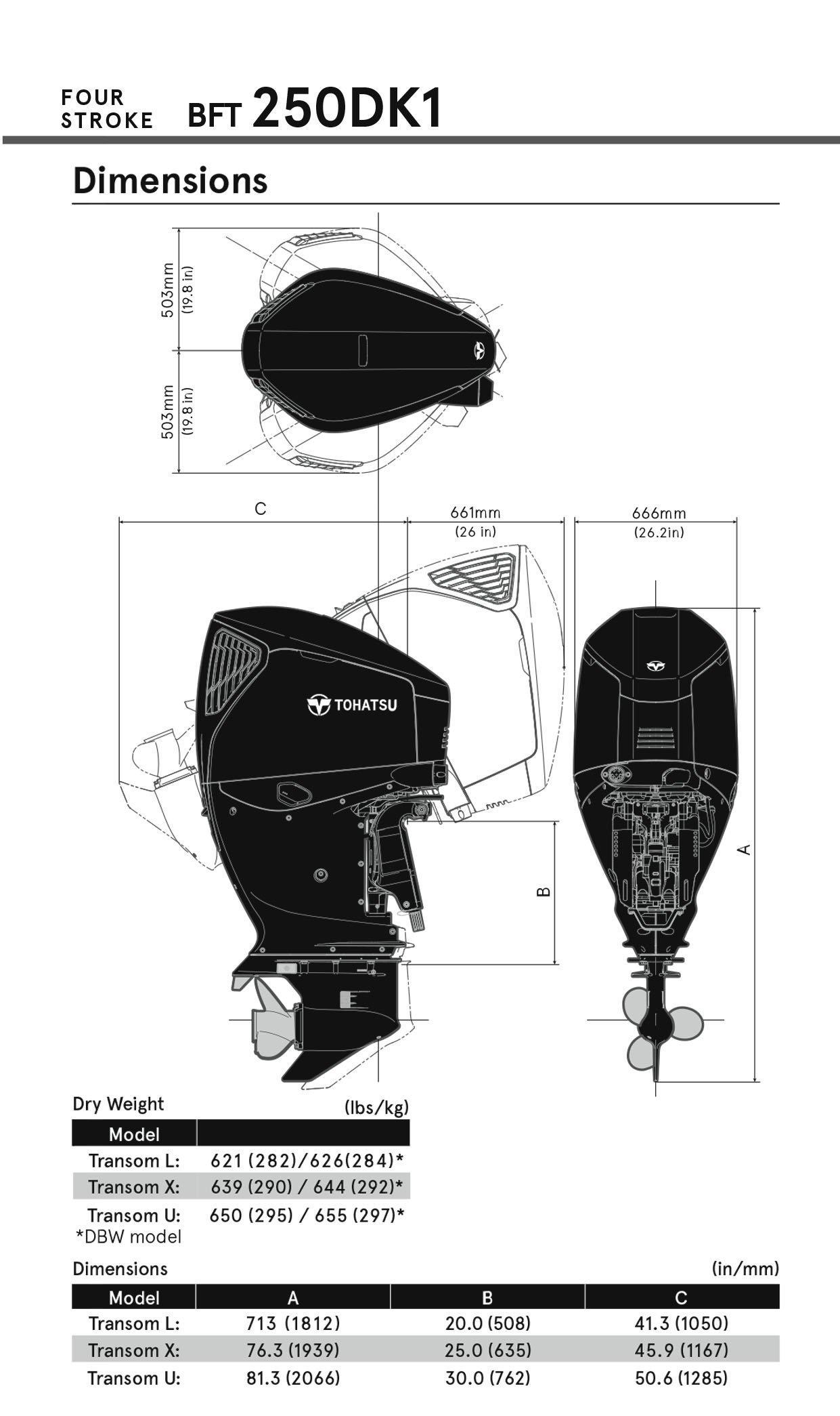 Tohatsu BFT250DK1