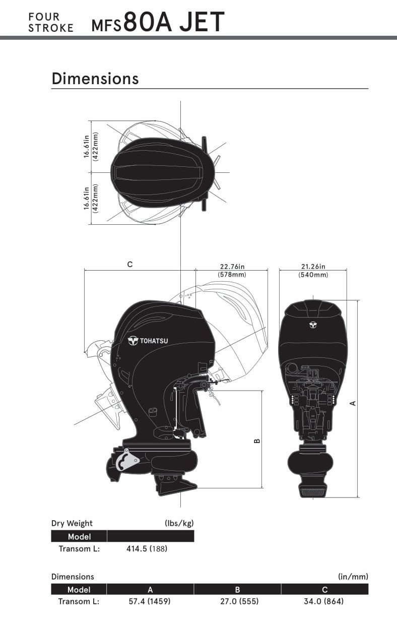 Tohatsu MFS80AJET