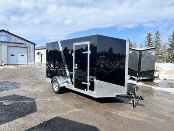 6x12 6.6 INT Height Single Axle Enclosed Trailer