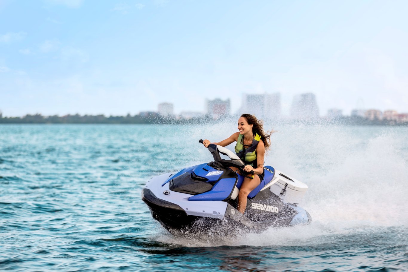 2026 Sea Doo Spark™ for 3 900 ACE™ 90 Dazzling Blue and Vapor Blue