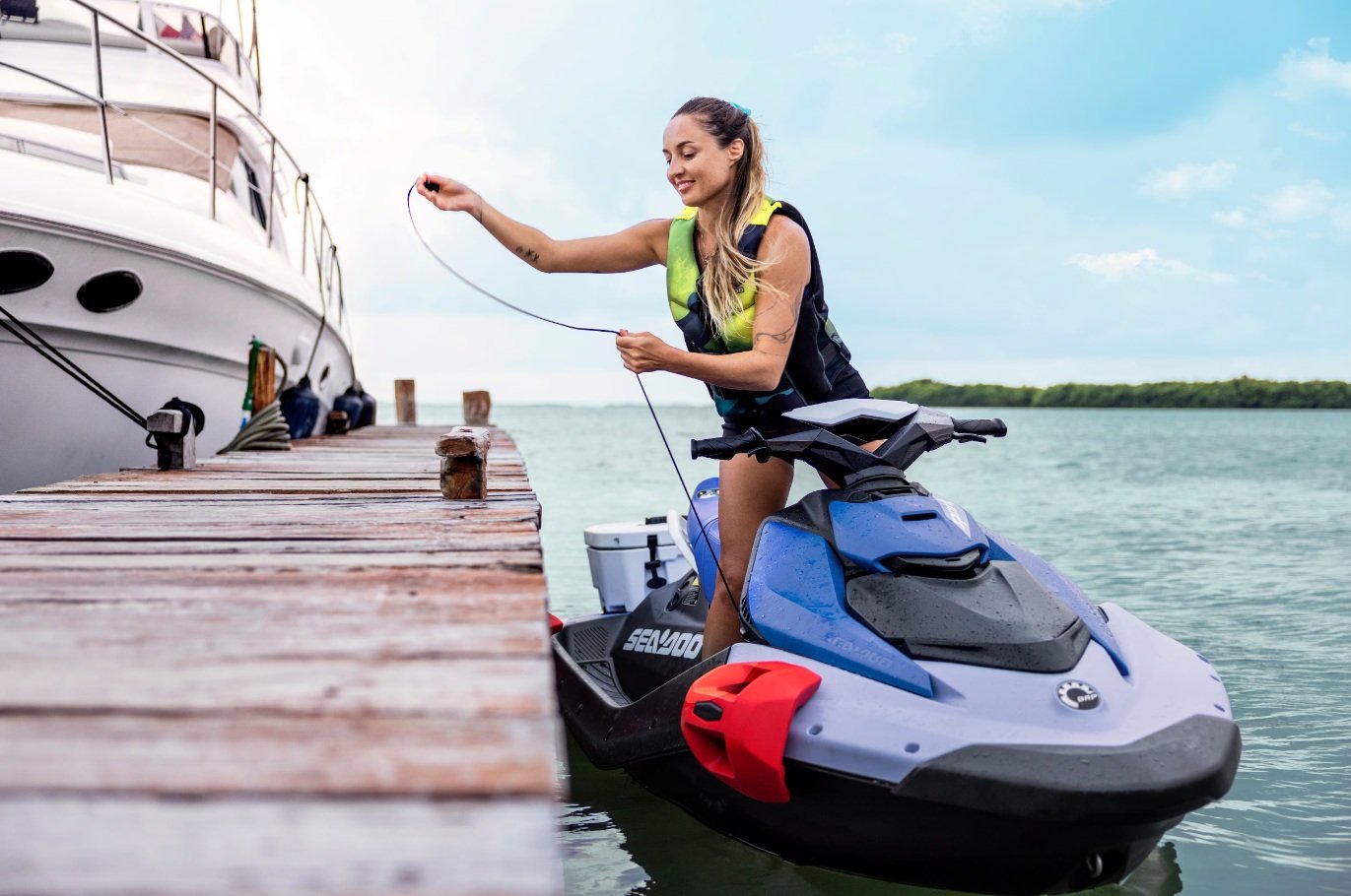 2027 Sea Doo Spark Convenience 2up 90 Sunrise Orange / Dragon Red