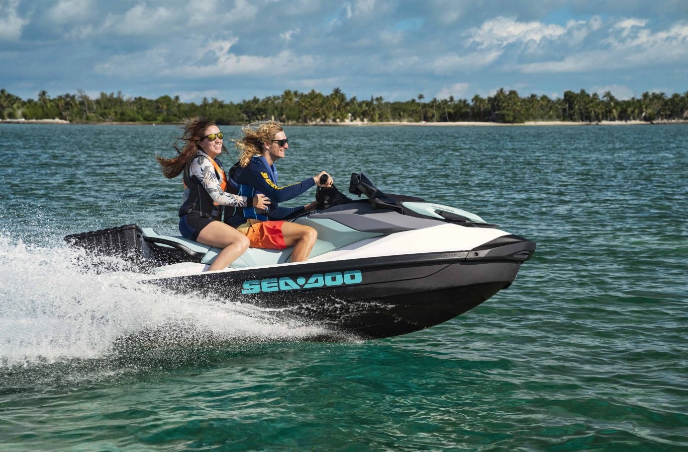 2027 Sea Doo GTI 130 Bright White / Neo Mint