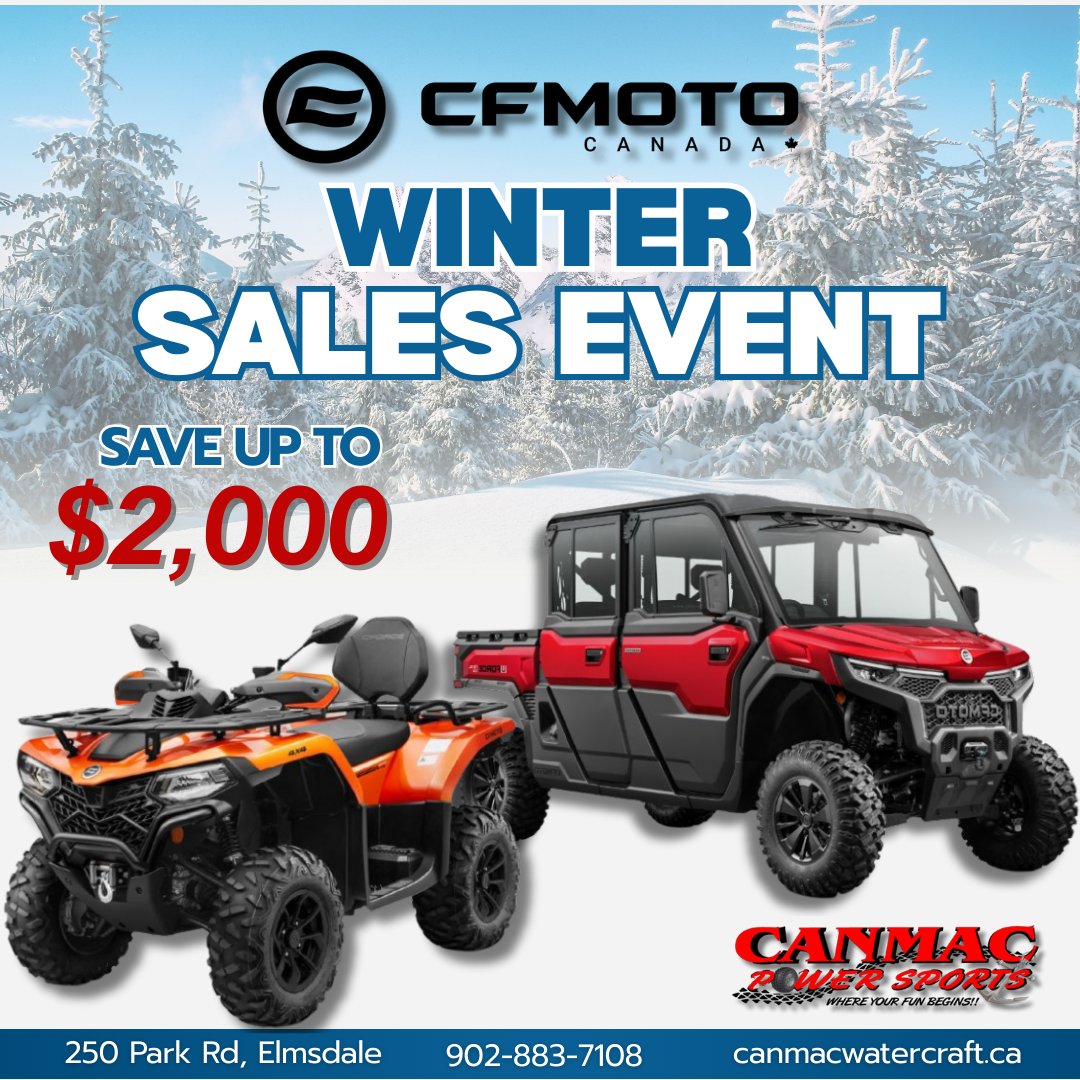 CFMOTO WINTER SALES EVENT!