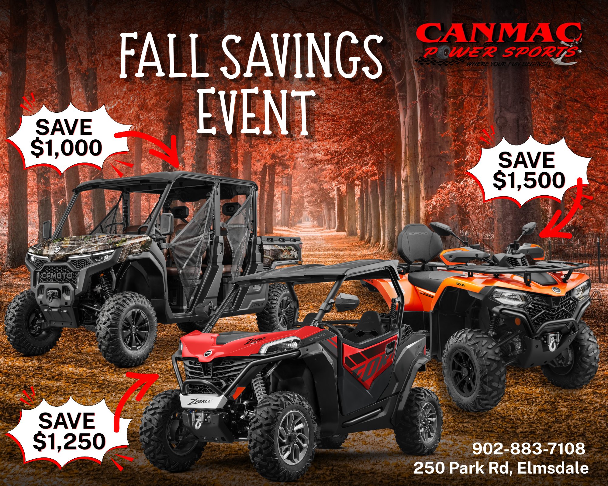 CFMOTO Fall Savings Event!