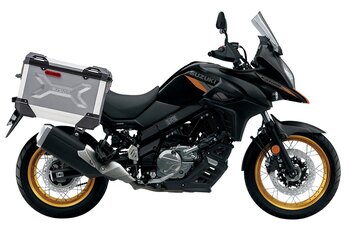 2024 Suzuki V STROM 1050 Glass Blaze Orange / Metallic Mat Black