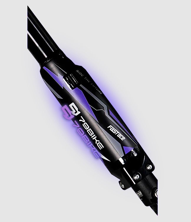 79BIKE Falcon Pro Electric Dirt Bike(released) Silver Metallic/Purple