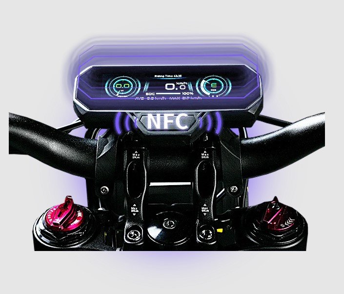 79BIKE Falcon Pro Electric Dirt Bike(released) Silver Metallic/Purple