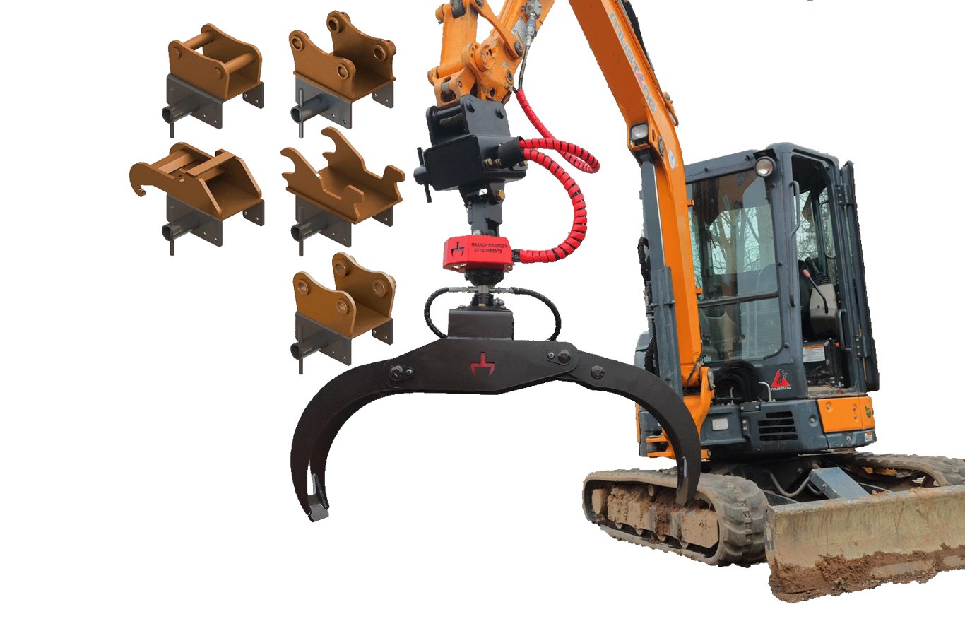 Branch Manager 53 T4040 Rotating Excavator Grapple