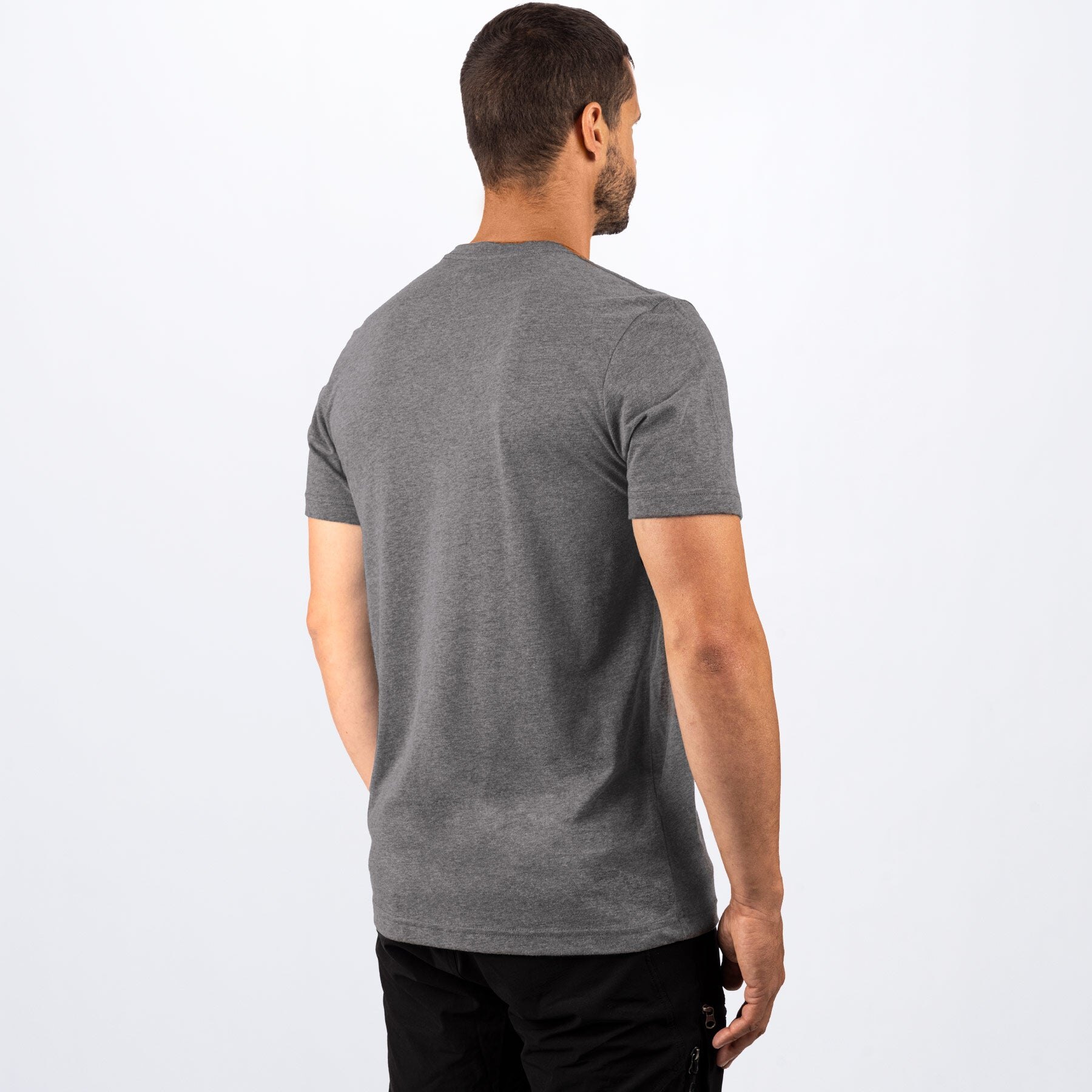 Men's Race Div Premium T Shirt 3XL Grey Heather/Lava