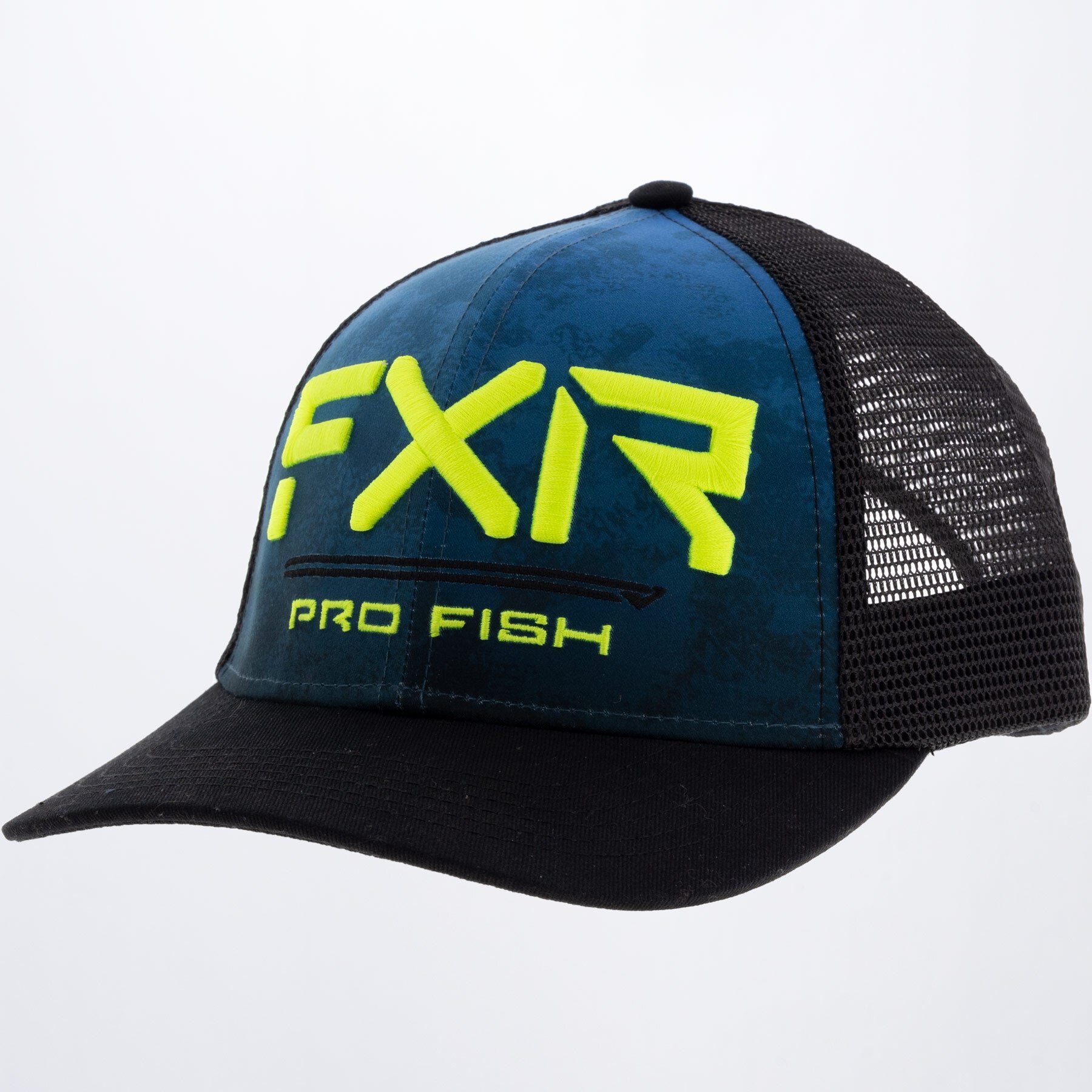 Pro Fish Hat OS Blue Camo/HiVis