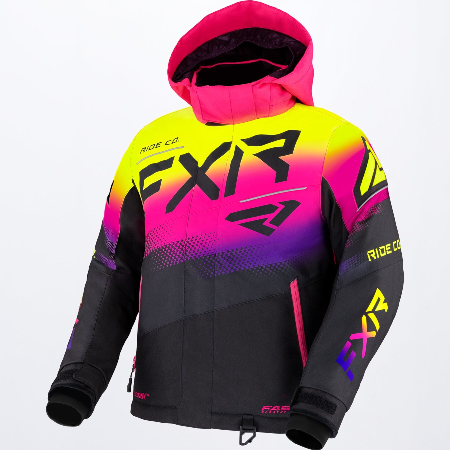 Youth Boost Jacket 12 Black/Neon Fusion