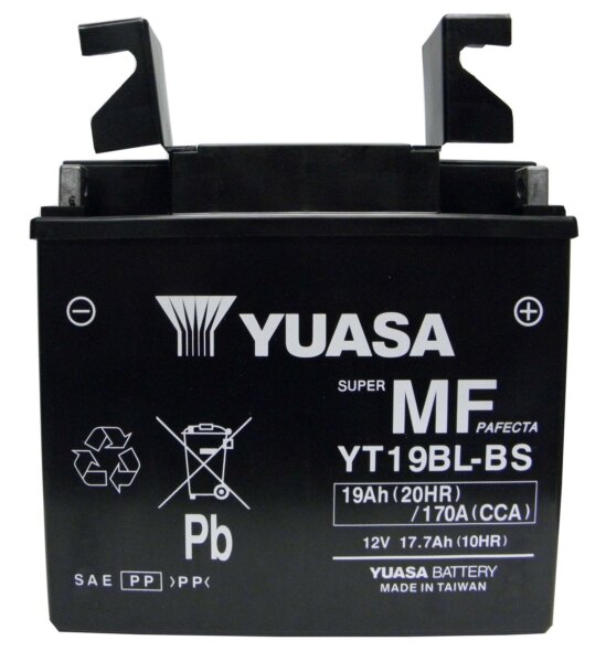 Yuasa Battery Maintenance Free AGM YT19BL BS