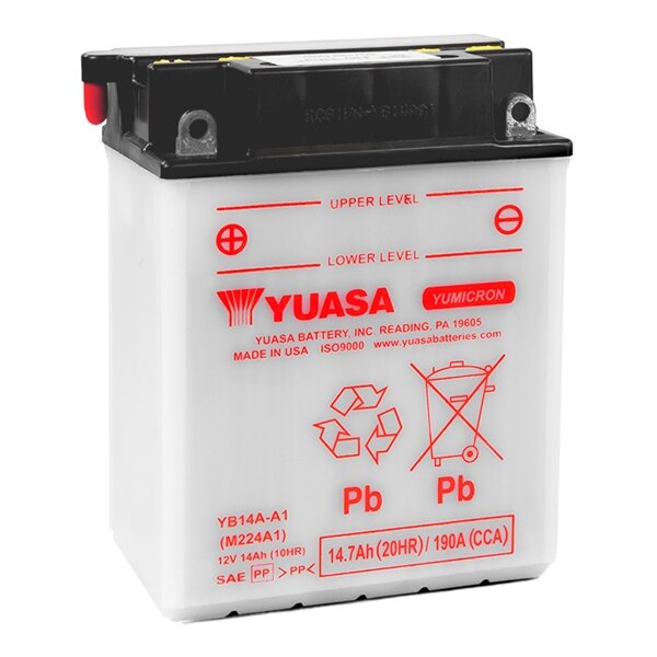 Yuasa High Performance Conventional (AGM) Batteries YB14A A1
