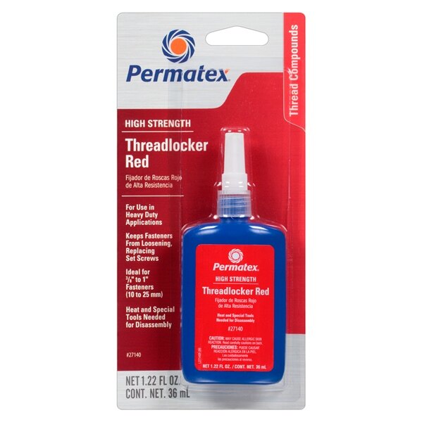 PERMATEX Red High Strength Threadlocker Liquid