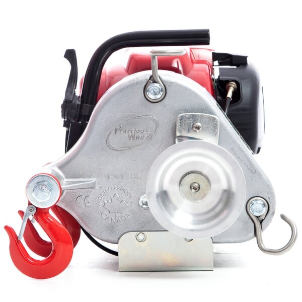 PORTABLE WINCH Gas Powered Portable Capstan Winch Kit, Power of 1550lbs