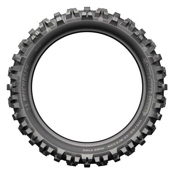 Michelin StarCross 5 Hard Tire Rear 110/90 19 62M (130 km/h / 584 lbs) 110 90 19
