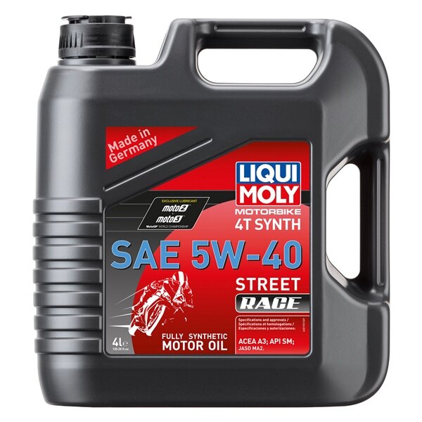 Liqui Moly Oil 4T Synthetic Street Race 5W40 4 L / 1.05 G