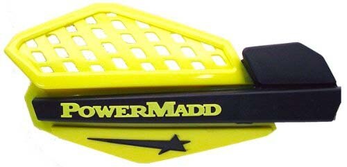 POWERMADD Star Series Handguard System Yellow, Black Fits Suzuki