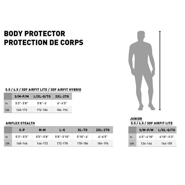 LEATT 4.5 Pro Body Protector Men, Women S/M Black