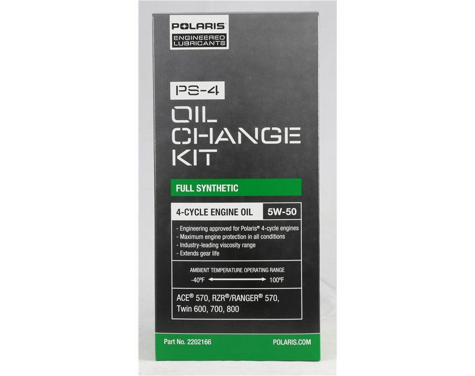 Full Synthetic Oil Change Kit, 2202166, 2 Quarts of PS 4 Engine Oil and 1 Oil Filter