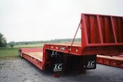 J.C. 50 Ton 4 axle folding gooseneck trailer