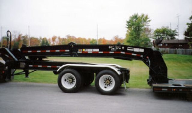 J. C. 4 axle mini deck c/w tandem axle Jeep and newly designed open boomwell