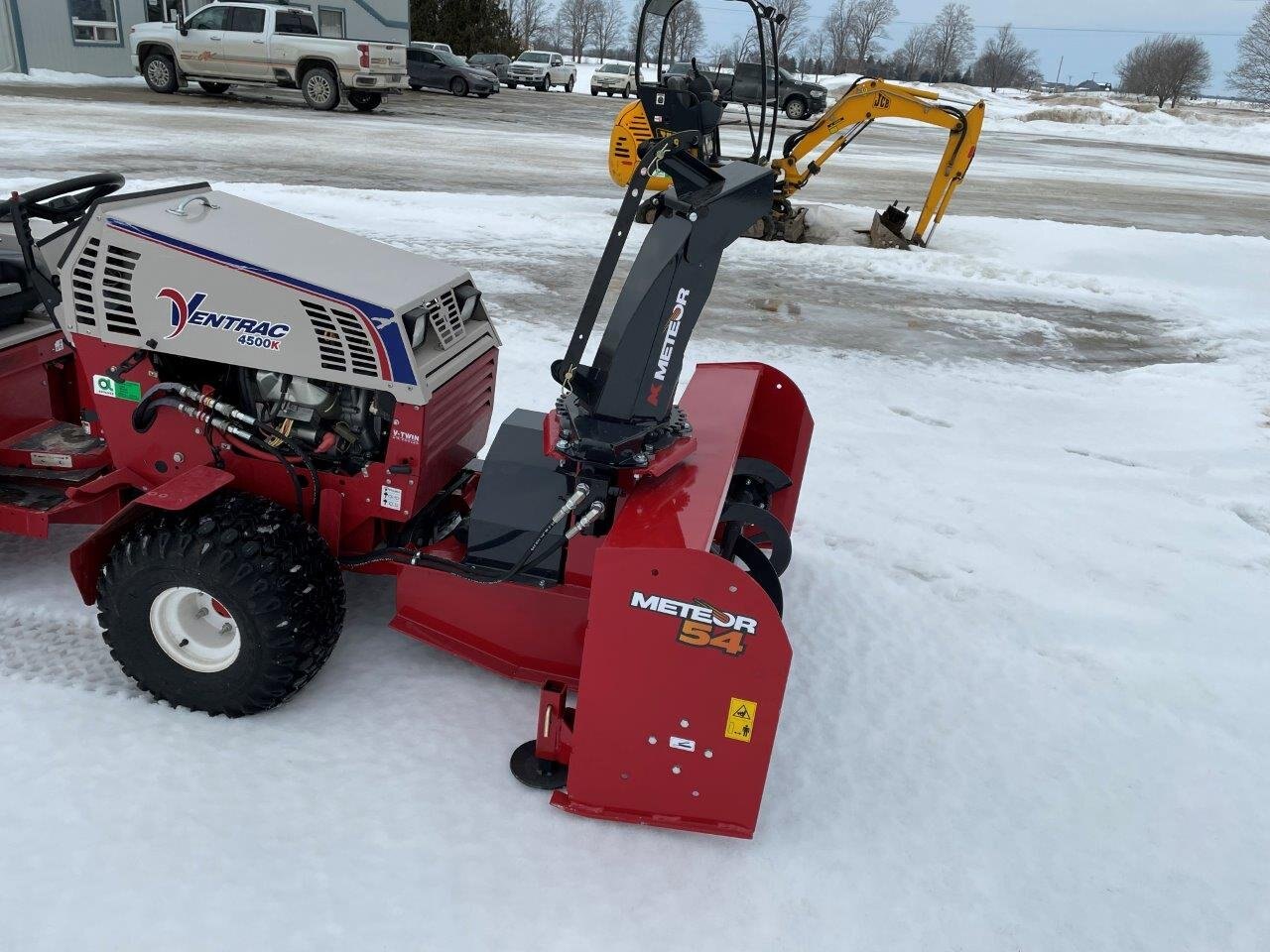 Meteor Snow Blower for Ventrac and Steiner, 54” width, Hyd Hood Turn
