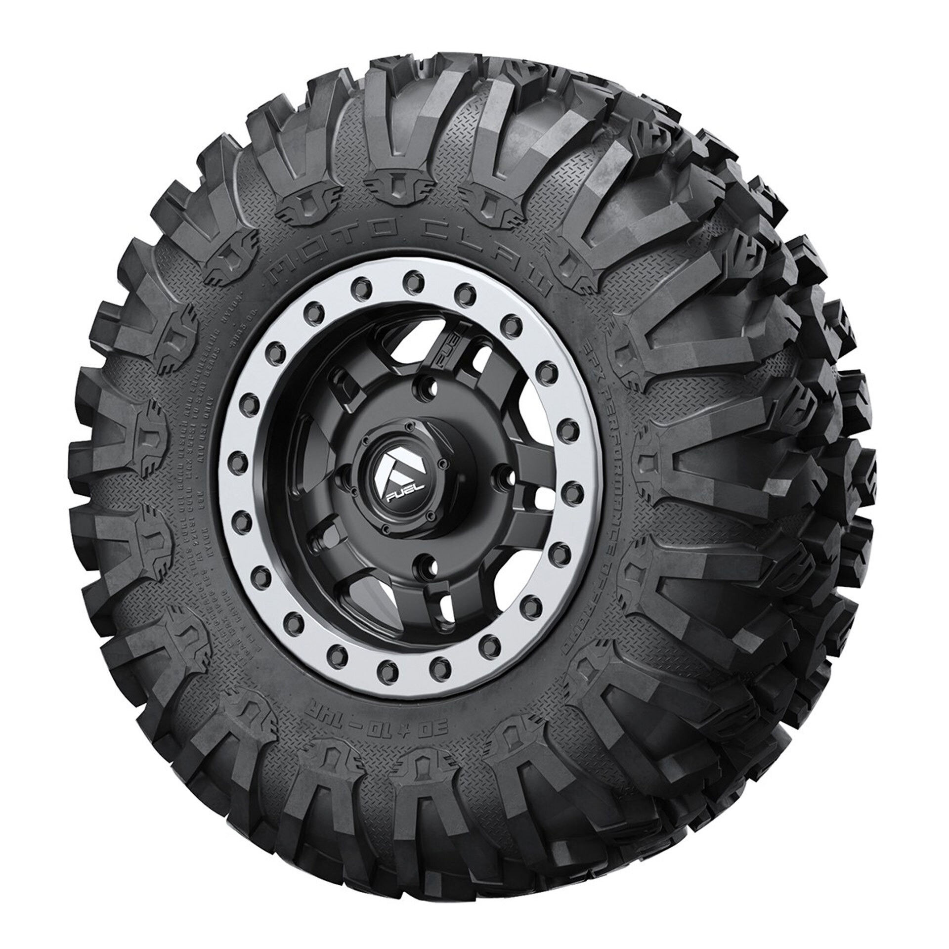 Fuel Anza D917 Beadlock Wheel EFX® MotoClaw 30 Tire Assembly