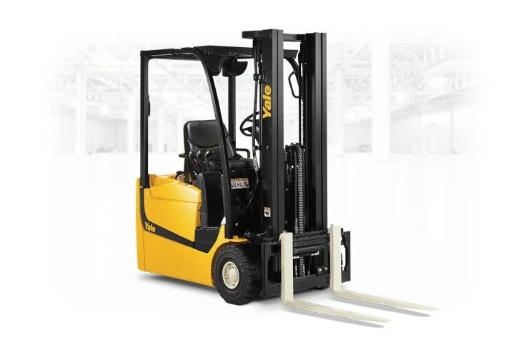 Yale 3 Wheel Rear Drive Electric Counterbalanced Forklift Truck 2500 3000lbs