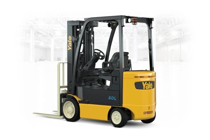 Yale 4 Wheel Electric Forklift Truck Cushion Tire 5000 6000lbs