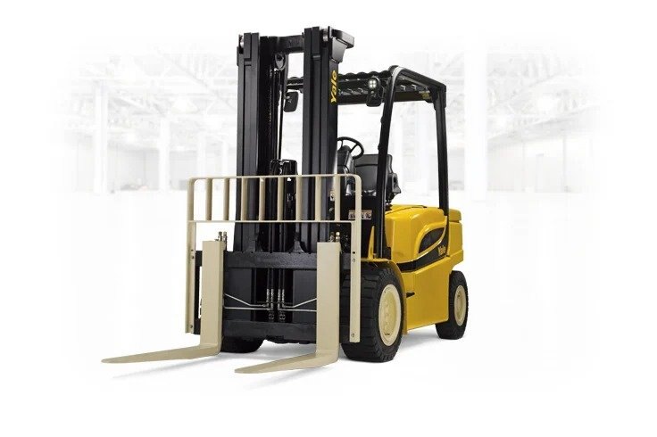 Yale 4 Wheel Electric Forklift Truck Pneumatic Tire 8000 12000lbs