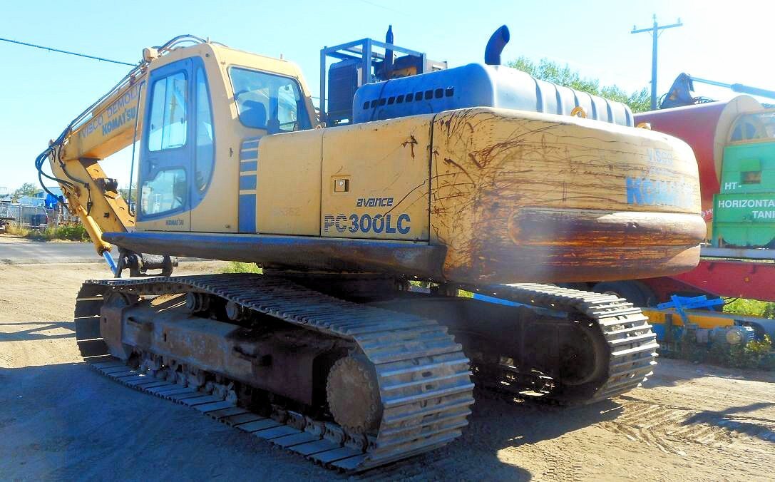 2000 Komatsu PC300LC 6LE Excavator Tracked Material Handler with Extended Boom Scrap Magnet