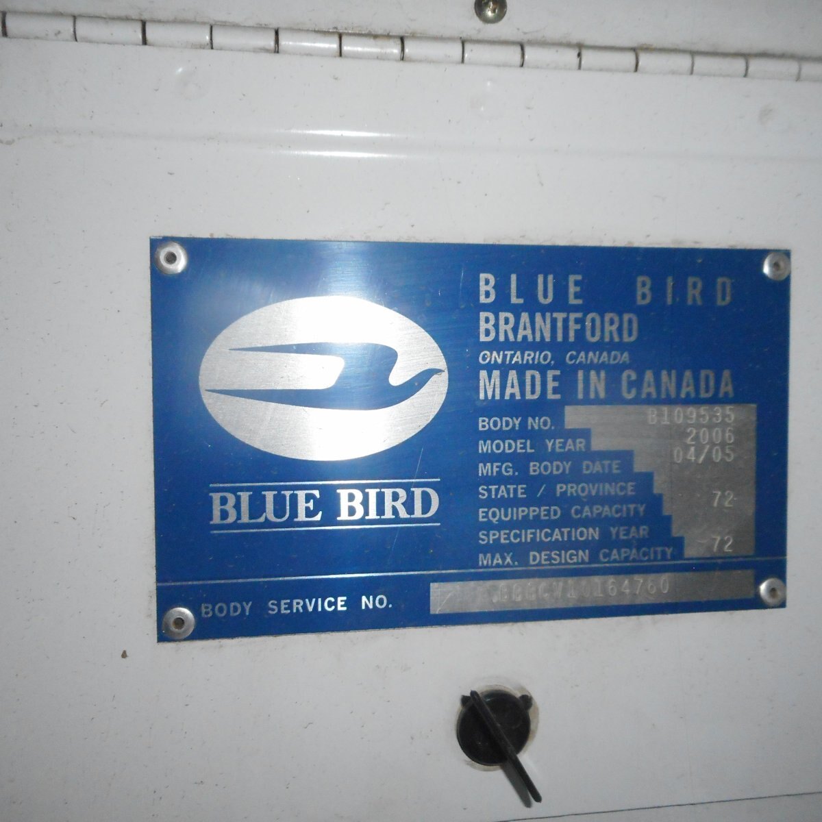 2006 Blue Bird Vision S/A 72 Passenger Bus