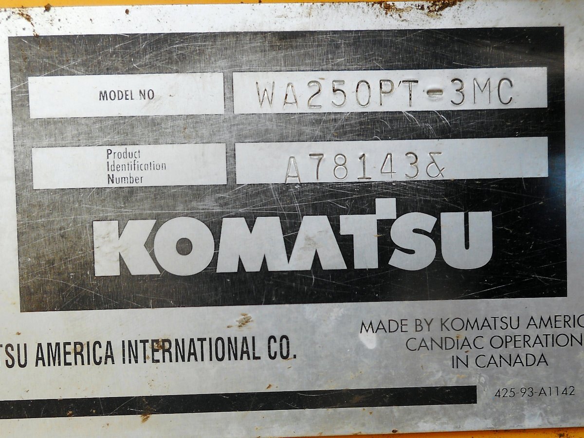 2002 Komatsu WA250PT 3MC Wheel Loader Integrated Tool Carrier