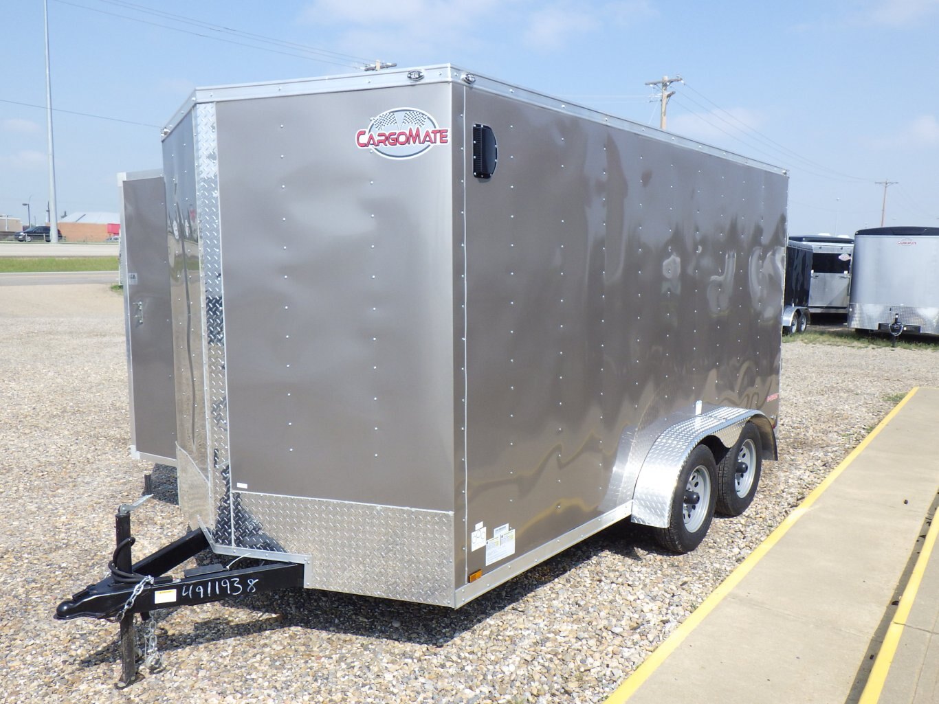 2023 CARGO MATE E SERIES 7 X 14 WEDGE FRONT TRAILER #491193 MODEL YEAR 2023 BLOWOUT SALE