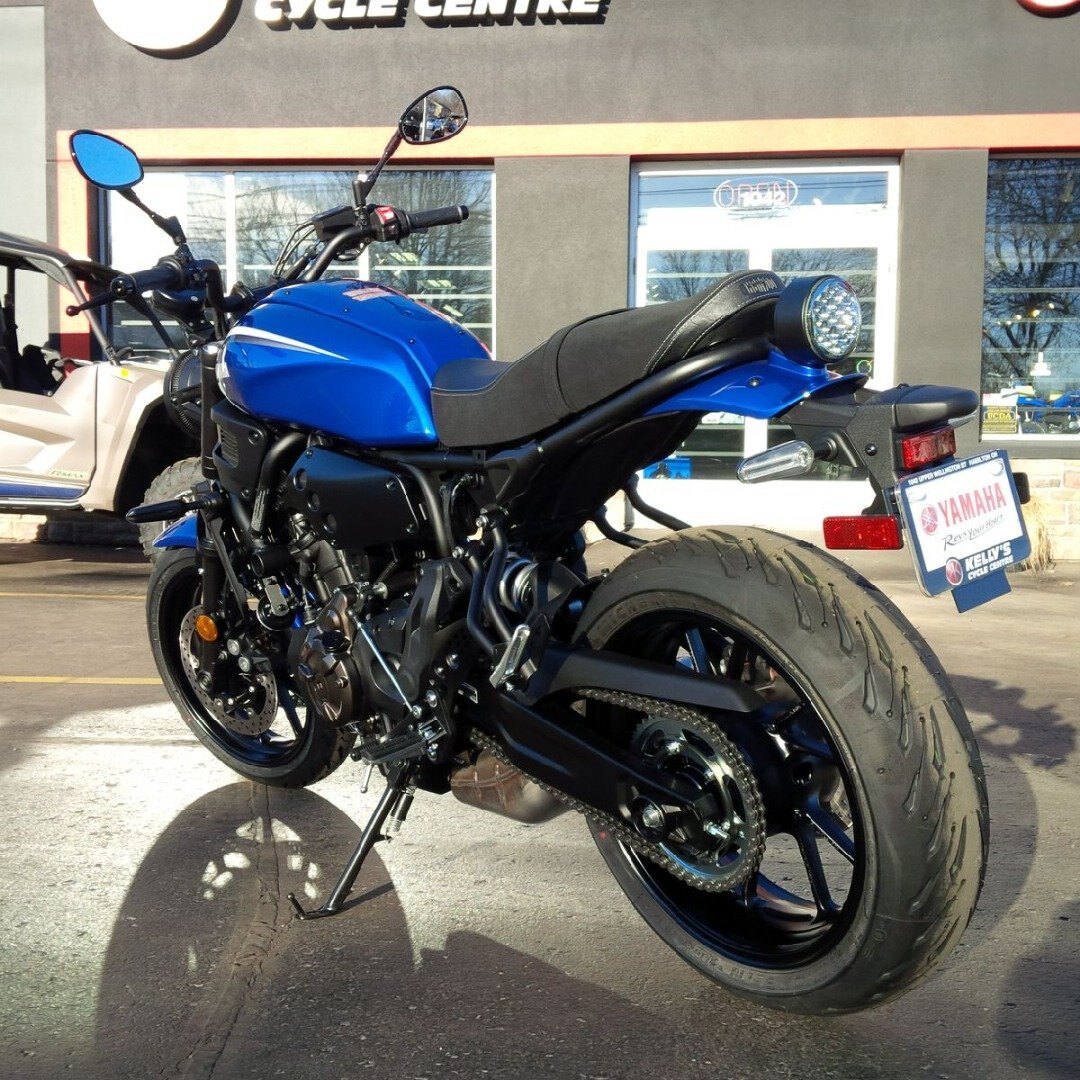 2024 Yamaha XSR700 Team Yamaha Blue