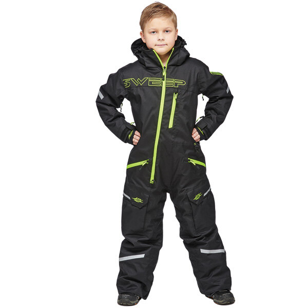 SWEEP YOUTH SNOWCORE EVO 2.0 INSULATED MONOSUIT 6 Black Youth