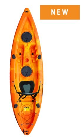 Fury Single Kayak - Orange/Yellow - NOW $642.00