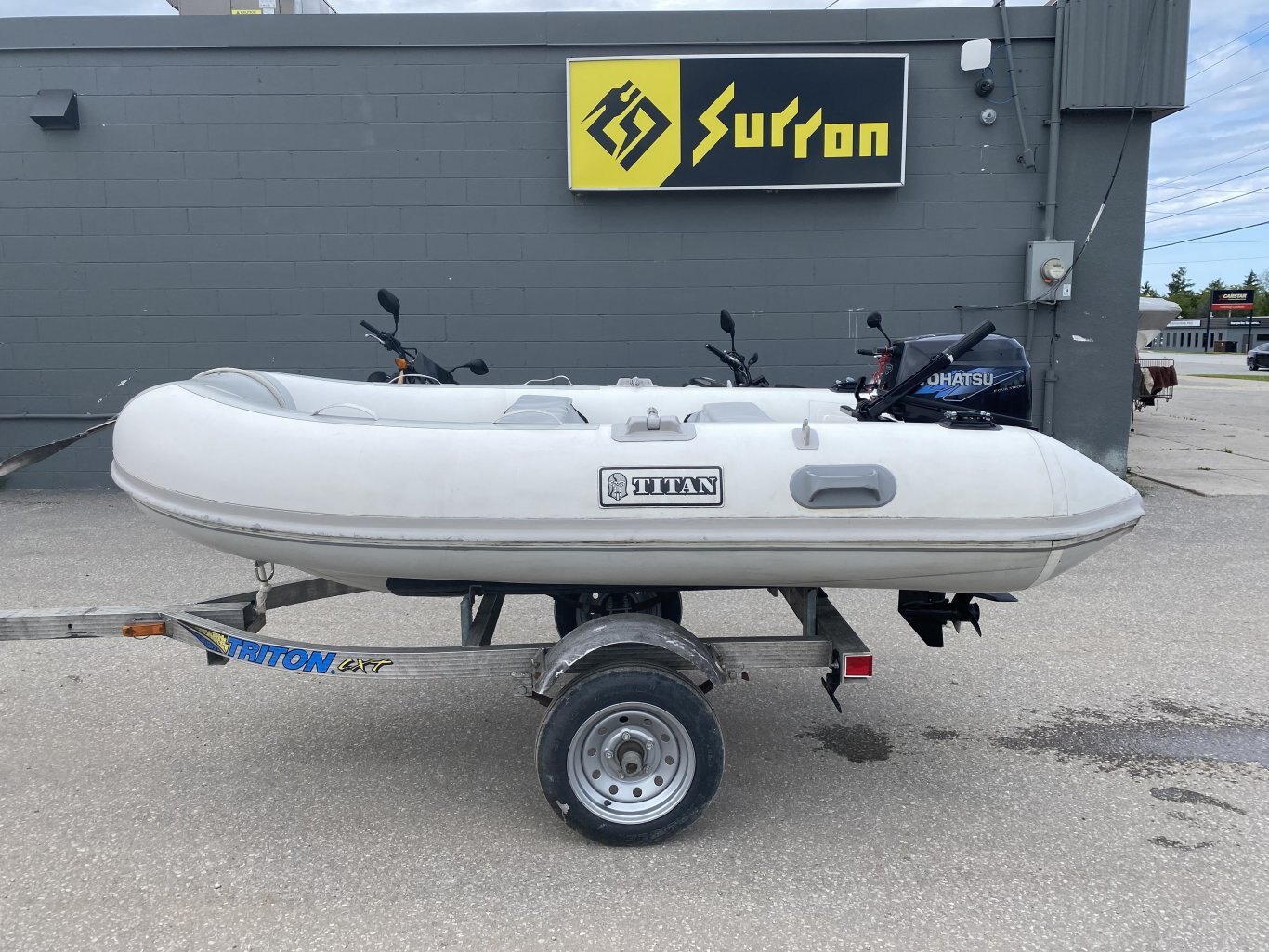 Boat Package Deal - 2011 10' Titan Inflatable with 2022 NEW Karavan Trailer & 9.8 Tohatsu Outboard