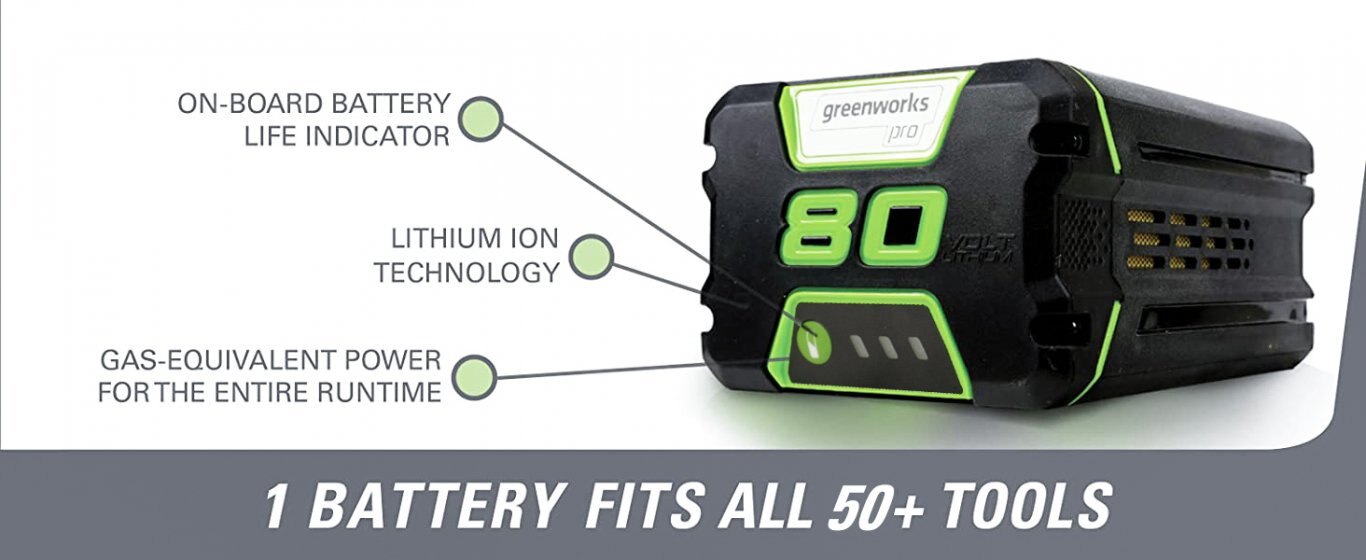 Greenworks 80V 2.0Ah Lithium ion Battery GBA80200