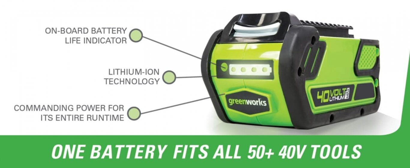 Greenworks 40V 2.0Ah Lithium ion Battery