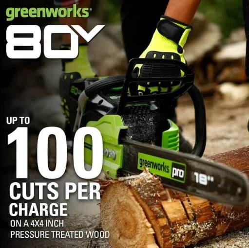 Greenworks 80V 18 Brushless Chainsaw (Tool Only)