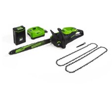 Greenworks 80V 18 Chainsaw with 4.0Ah Battery and Charger Included plus (2) 18 Chains