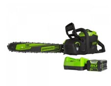 Greenworks 80V 16 Brushless Chainsaw, 2.0Ah Battery and Charger Included - CS80L211