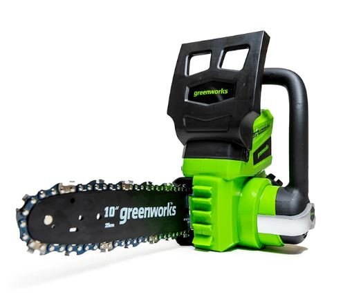 Greenworks 24V 10 Cordless Chainsaw, 2.0Ah Battery and Charger Included
