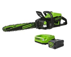 Greenworks 60V 18 Chainsaw with 4.0Ah Battery and Charger